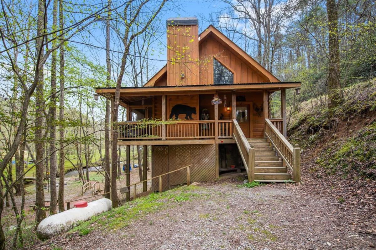 Cozy Cabin Beside Briar Creek, Fire Pit, Wifi Villa Ellijay Eksteriør billede